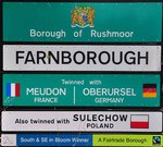 Farnborough Ortsschild